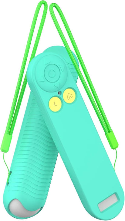 Silicone Shockproof Remote Case for Playground System with Lanyard (Green)