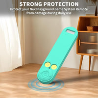 Silicone Shockproof Remote Case for Playground System with Lanyard (Green)